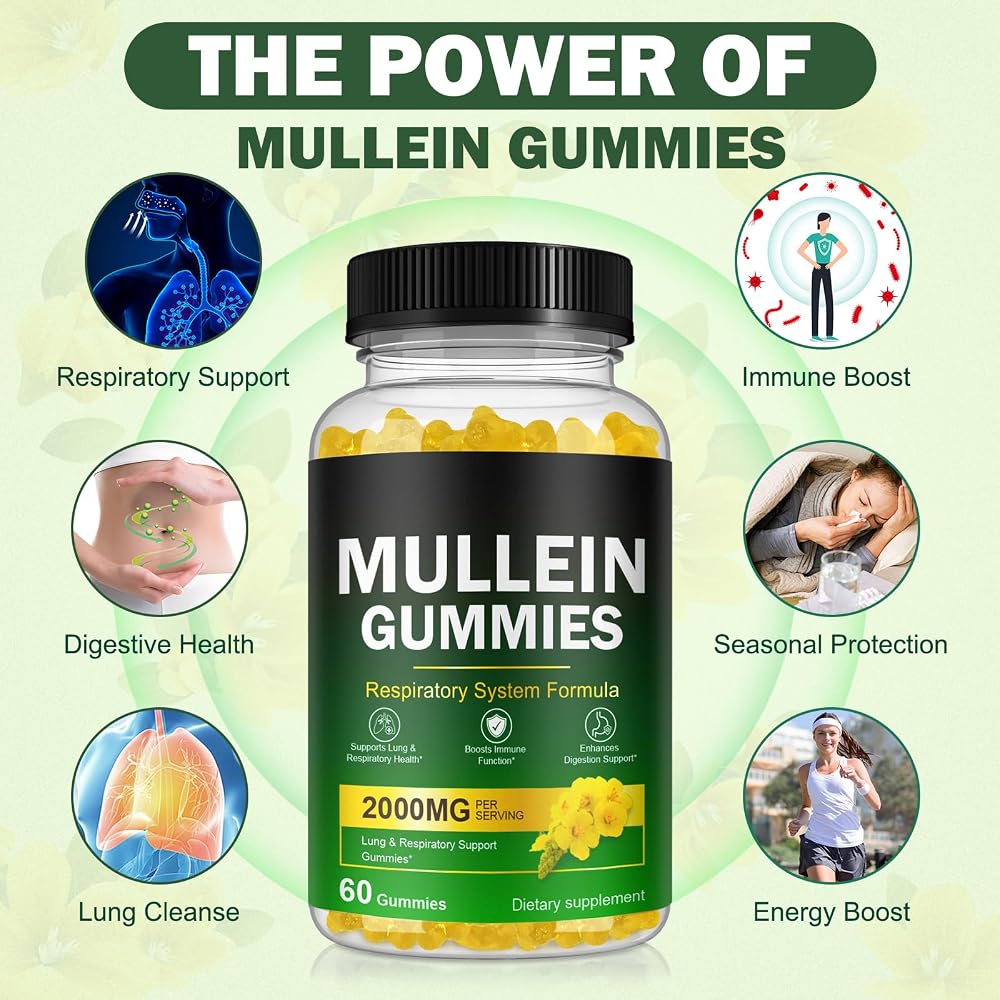Ruduwu Mullein Gummies for Lung Detox