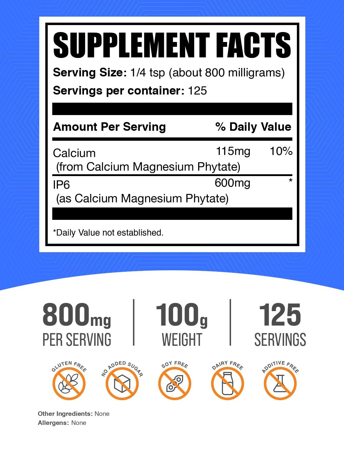 BulkSupplements.com IP6 Powder (Inositol Hexaphosphate)