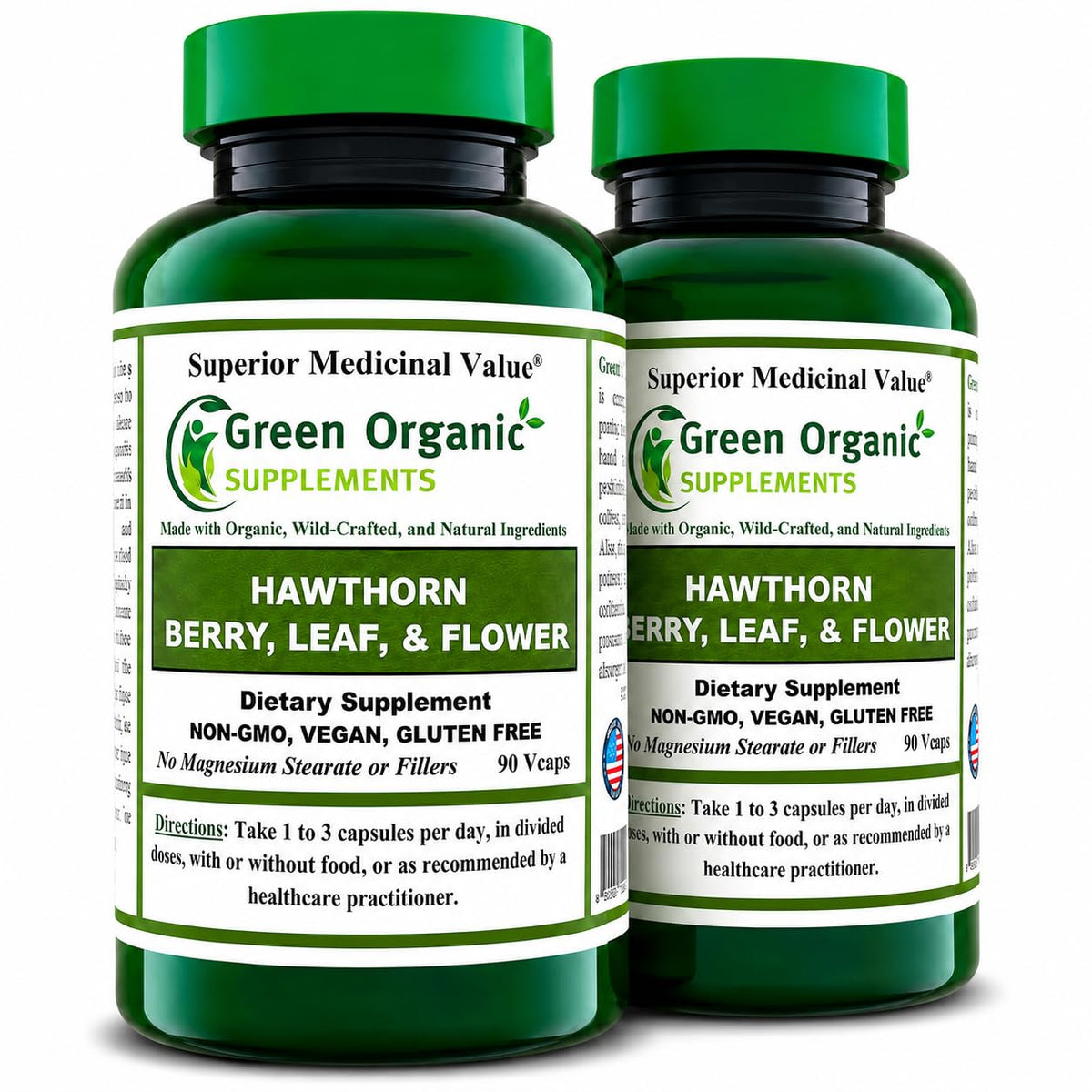 Green Organic Supplements Hawthorn Berry Capsules