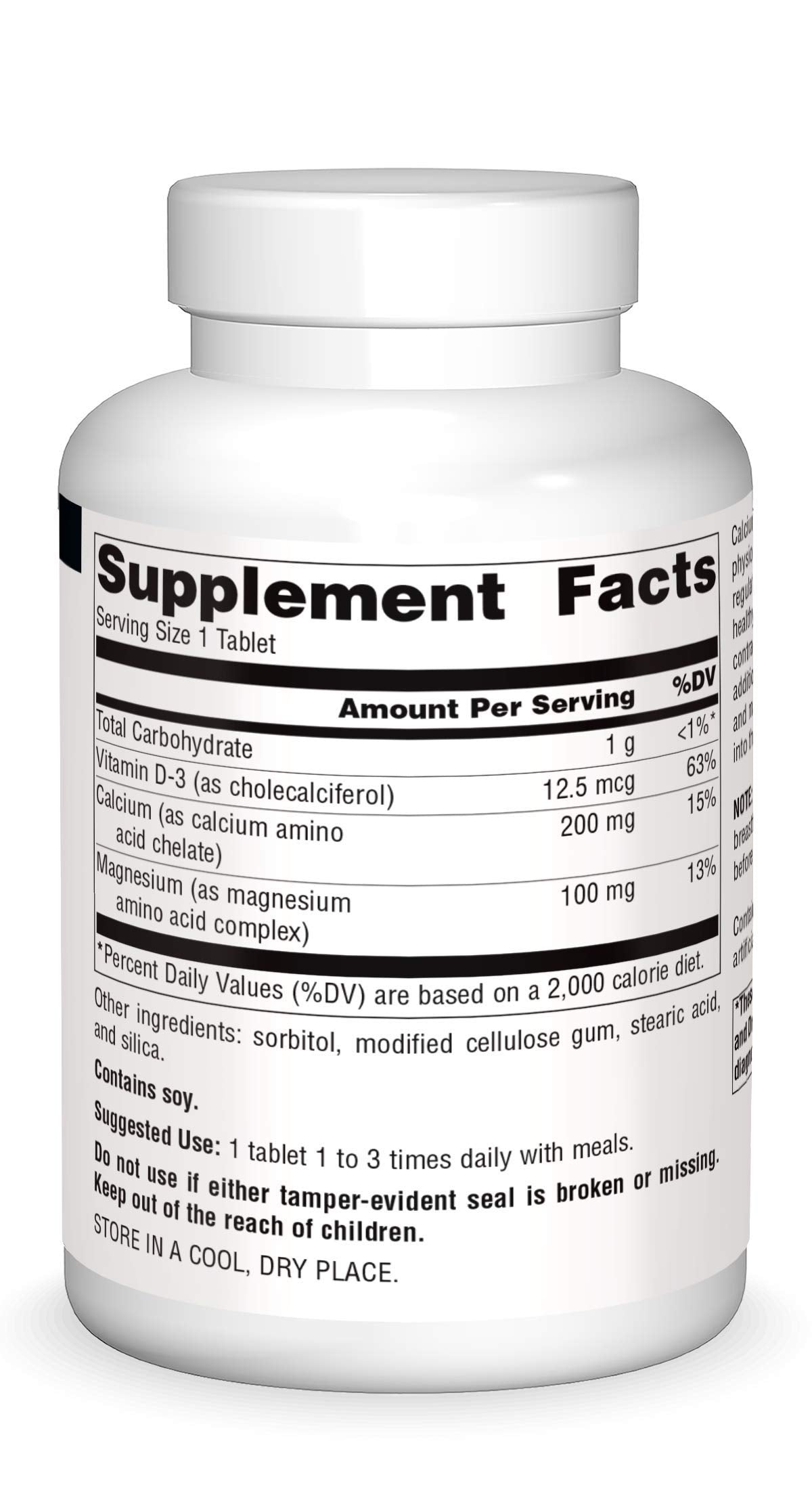 Source Naturals Calcium & Magnesium 300 mg - 250 Tablets - image 3