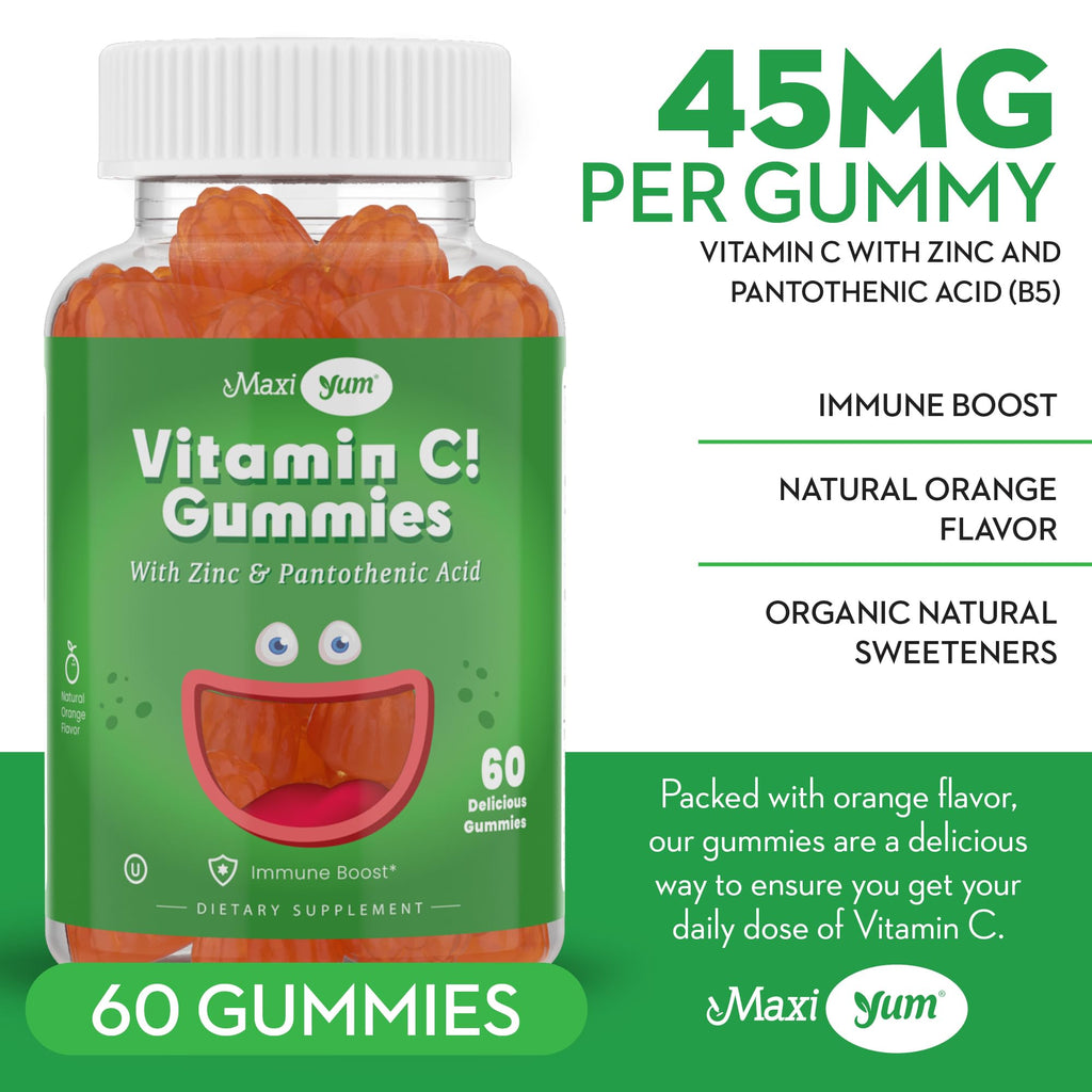 Maxi Health Vitamin C Gummies with Zinc - 60 Gummies - image 4
