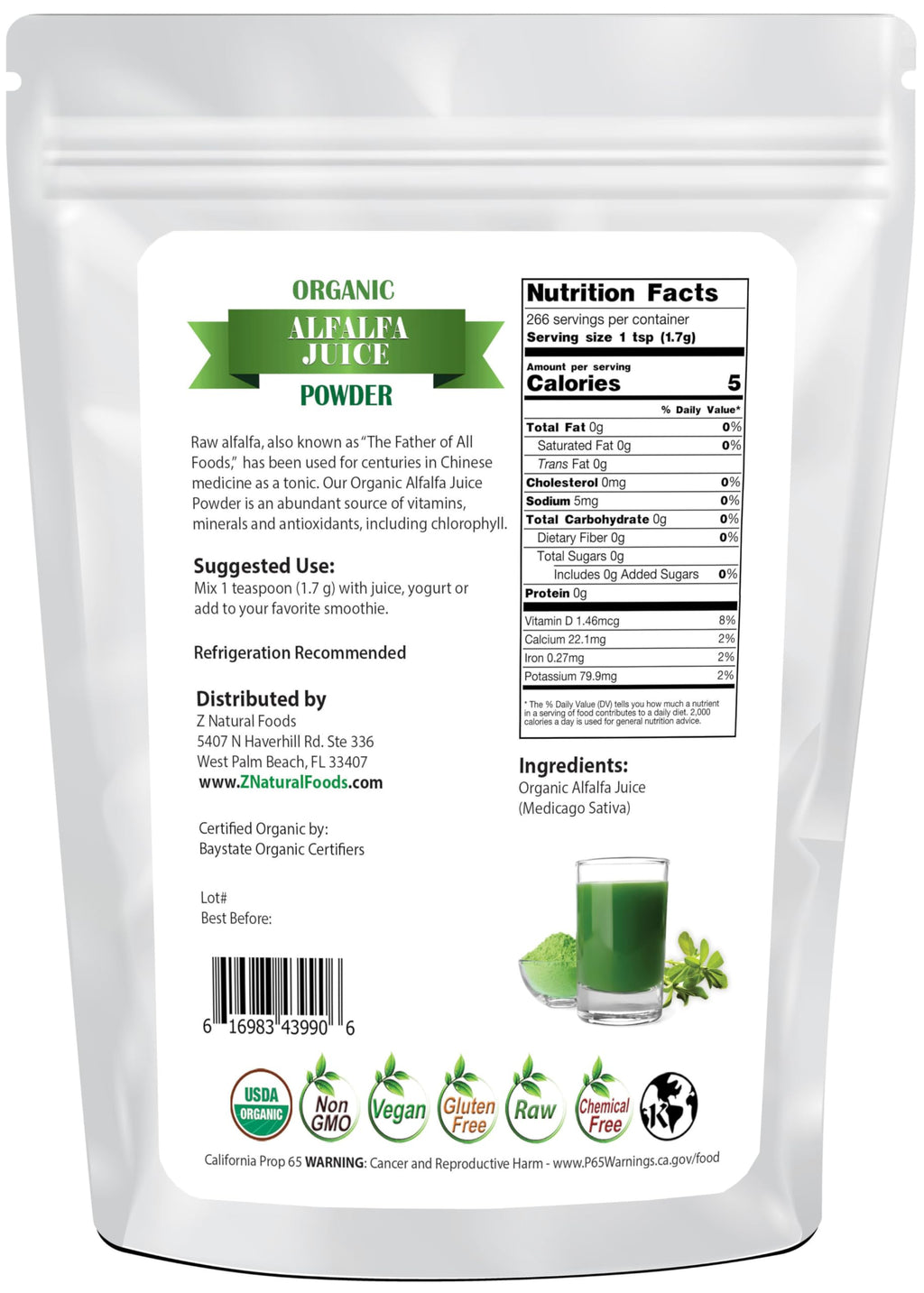 Z Natural Foods Organic Juice Powder