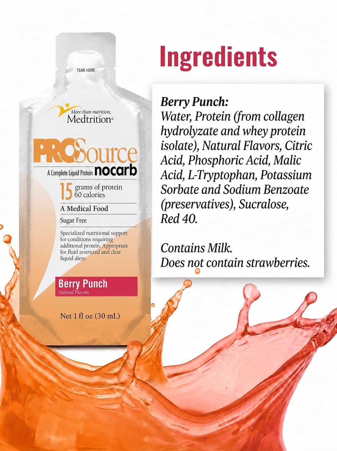 Medtrition ProSource NoCarb Liquid Energy Packets