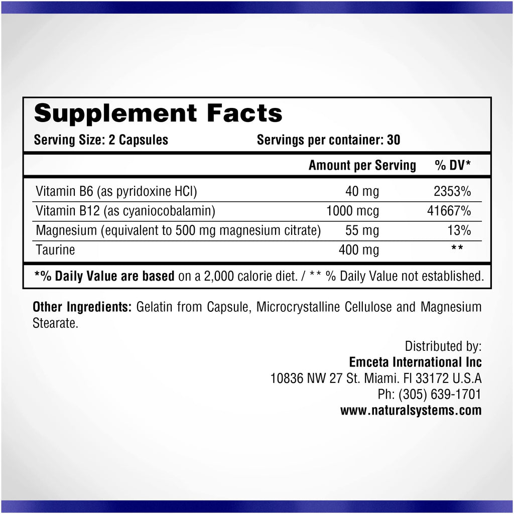 Natural Systems Magnesium Citrate 500mg - 60 Capsules - image 8