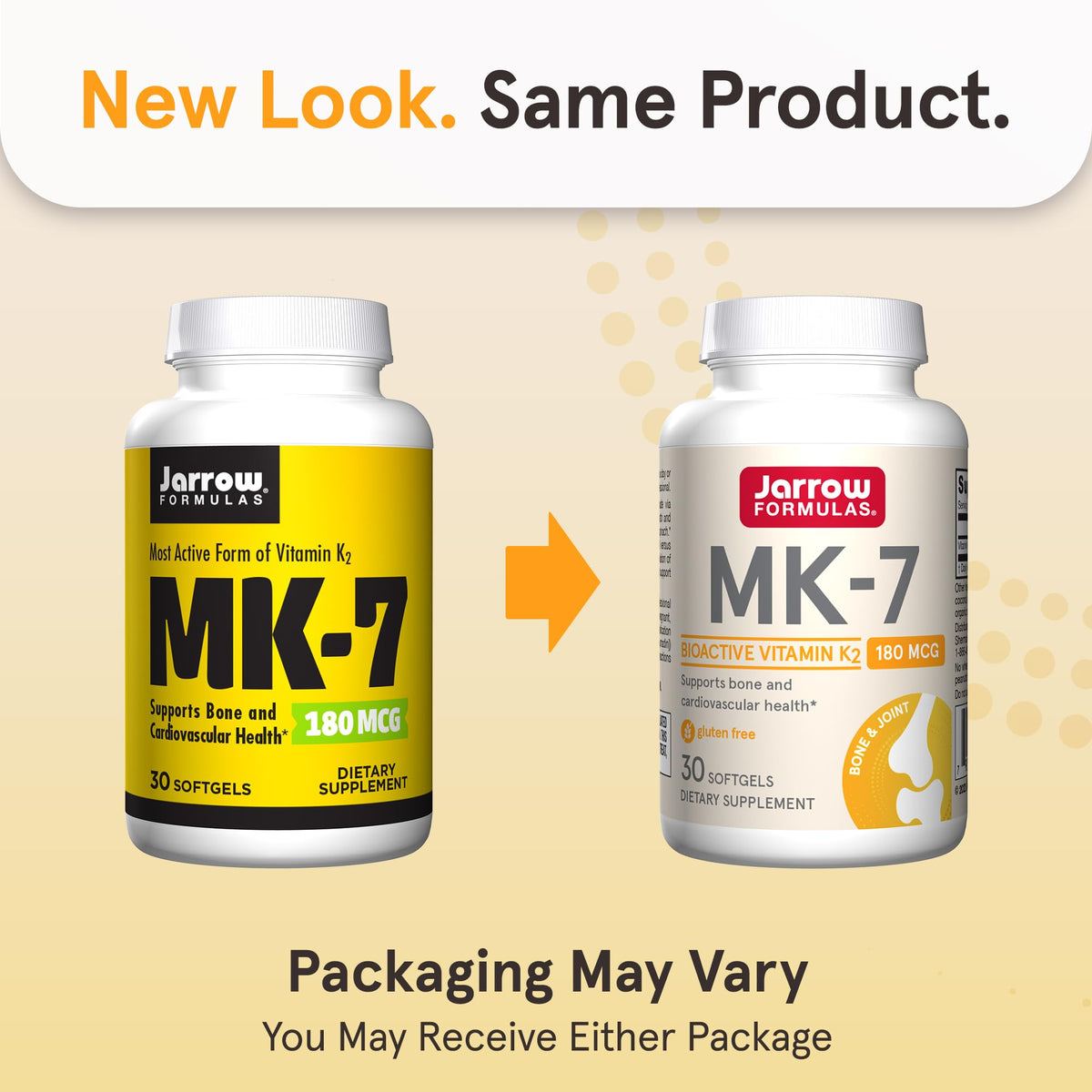 Jarrow Formulas MK-7 Vitamin K2 180 mcg - 30 Softgels - image 2
