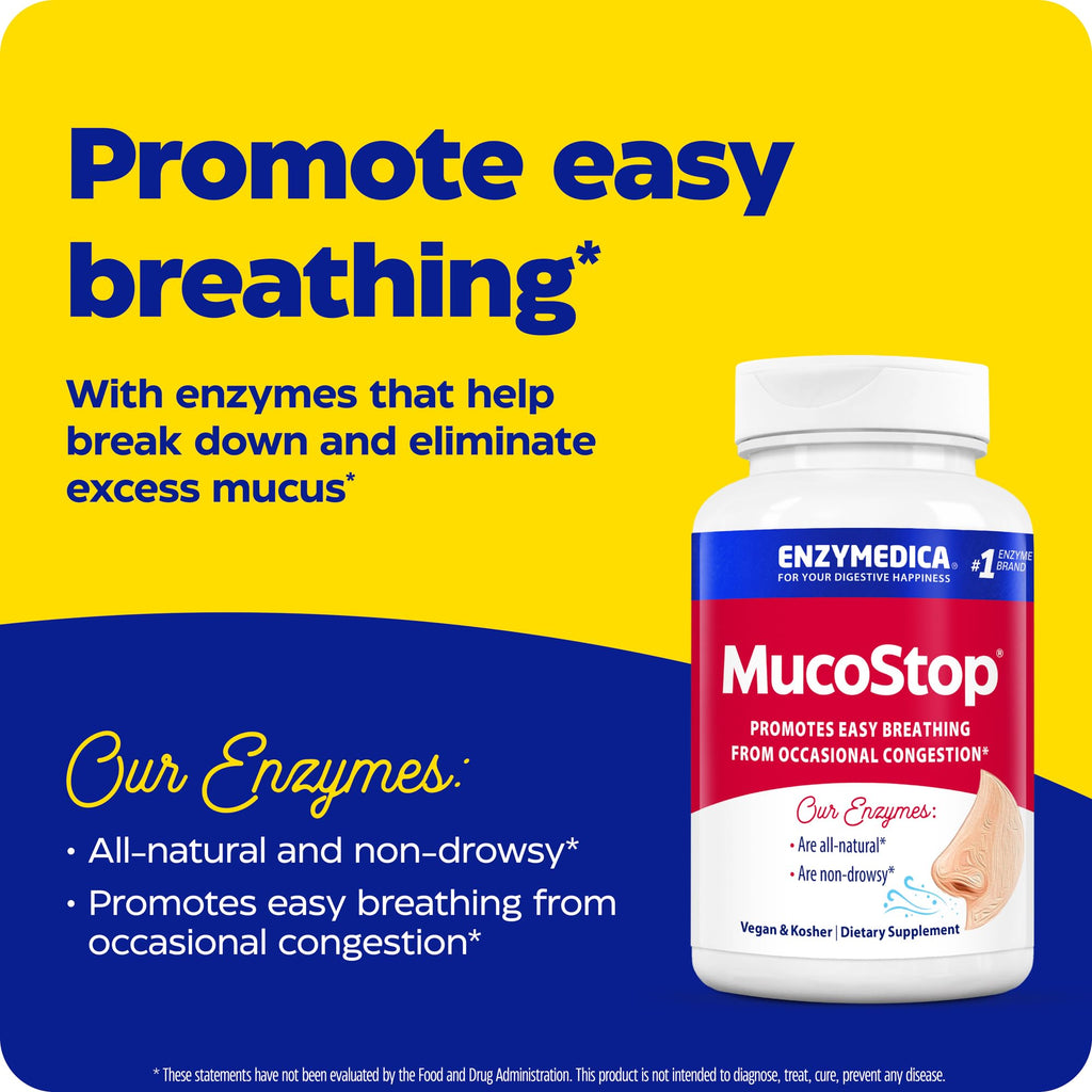 Enzymedica MucoStop Enzyme Capsules - 96 Capsules - image 3