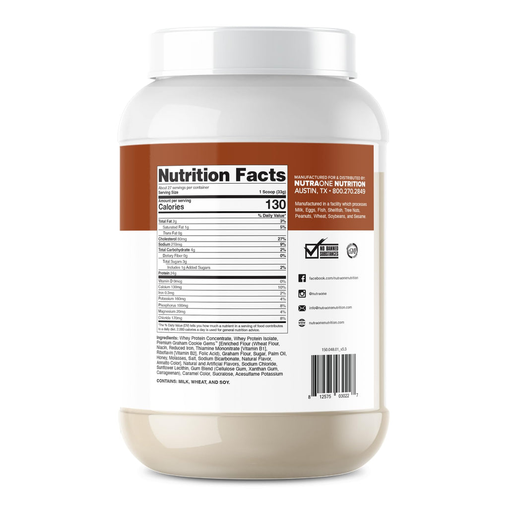 NutraOne ProteinOne Whey Protein Powder