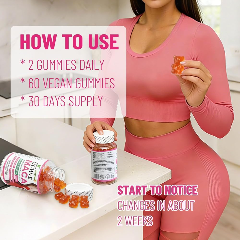 Wins Town Curve Maca Root Gummies for Women - 60 Gummies - image 5