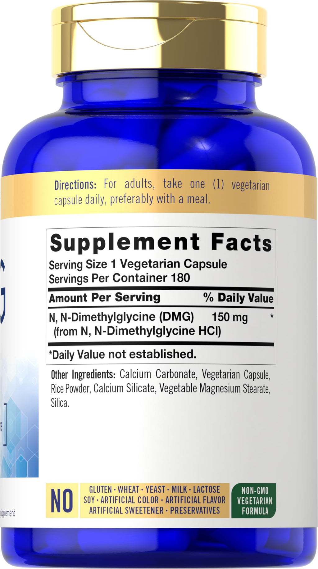 Carlyle DMG N-Dimethylglycine 150 mg - 180 Capsules - image 2