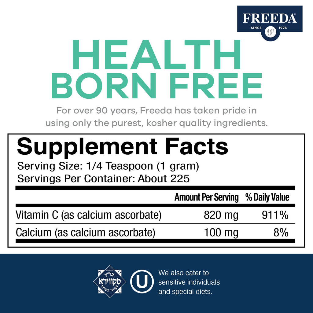 FREEDA Buffered Vitamin C Powder - 8 oz - image 6