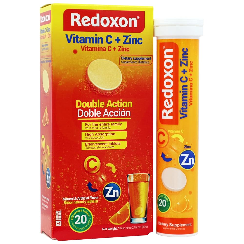 Redoxon Vitamin C + Zinc Effervescent Tablets - 20 Tablets