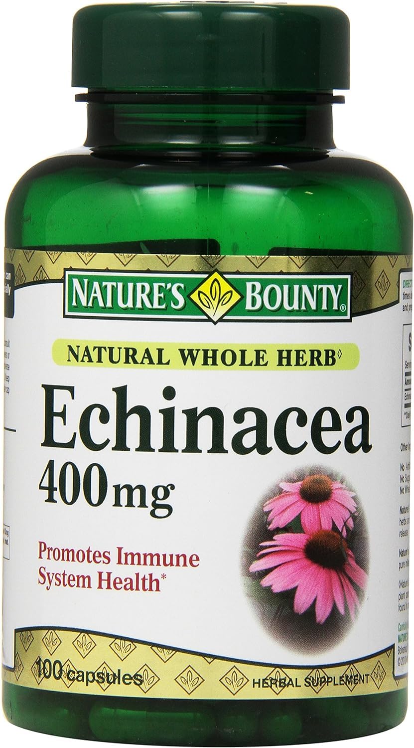 Nature's Bounty Echinacea 400 mg Capsules - 600 Count