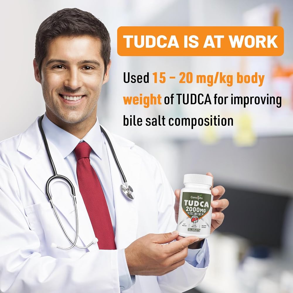 Canarata TUDCA Liver Supplements 2000mg-Liver Detox & Cleanse