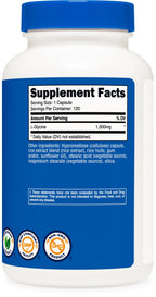 Nutricost L-Glycine 1000mg - 120 Vegetarian Capsules - image 5