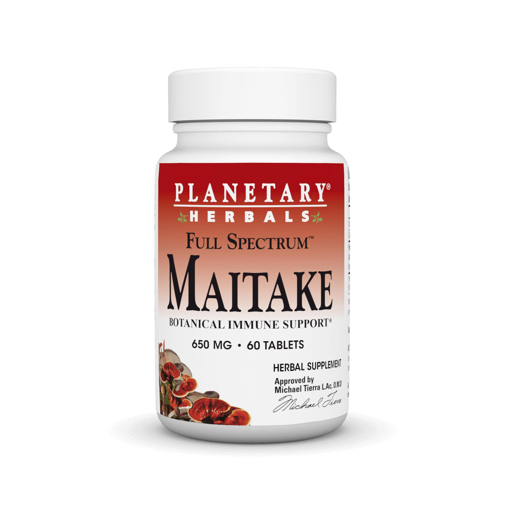Planetary Herbals Full Spectrum Maitake Immune Support - 60 Tablets