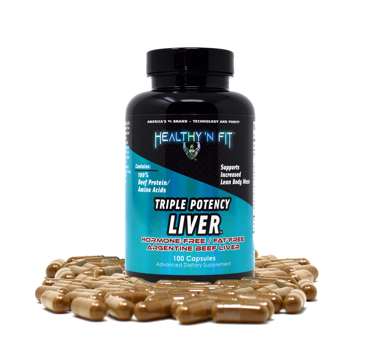 Healthy 'N Fit Triple Potency Liver - 100 Capsules - image 3
