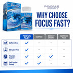 Focus Fast Brain Supplement Nootropic - 40 Tablets - image 3