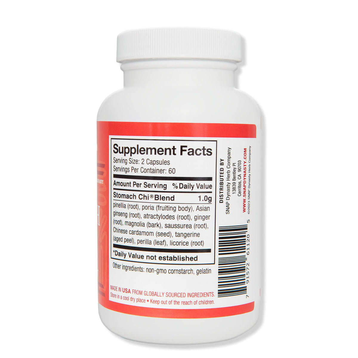 Snap Dynasty Stomach Chi Digestive Support - 120 Capsules - image 3