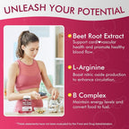 Nextdia Sugar Free Beet Root Gummies with Nitrates + L-Arginine 1400mg