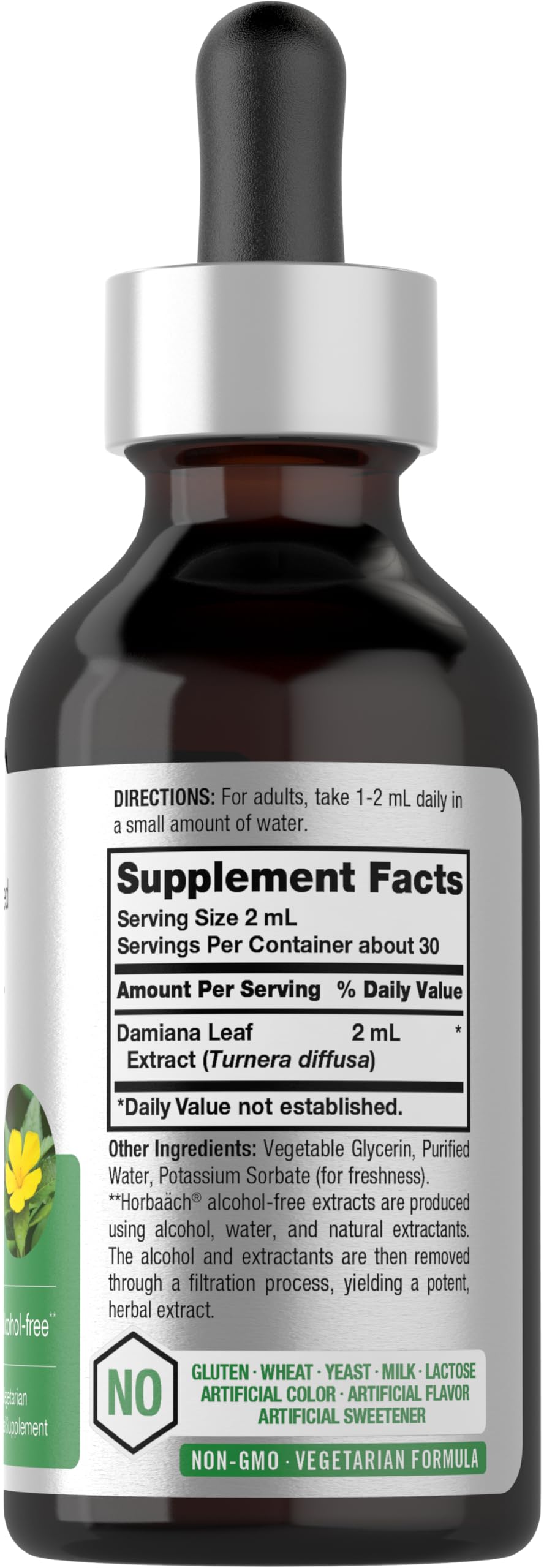 Horbäach Damiana Leaf Herb Tincture Liquid Extract - 2 fl oz - image 2
