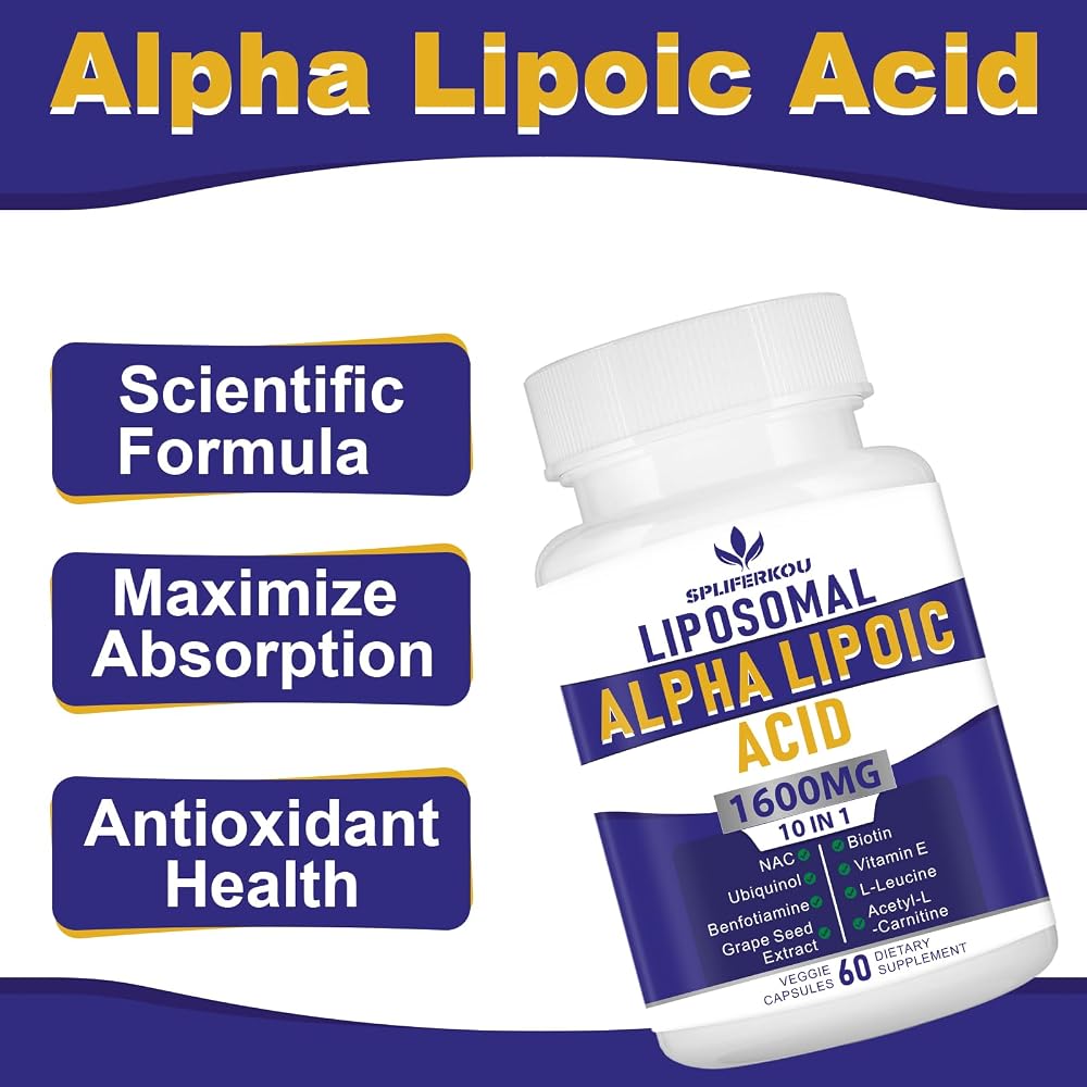 Spliferkou Liposomal Alpha Lipoic Acid 1600mg - 60 Capsules - image 5