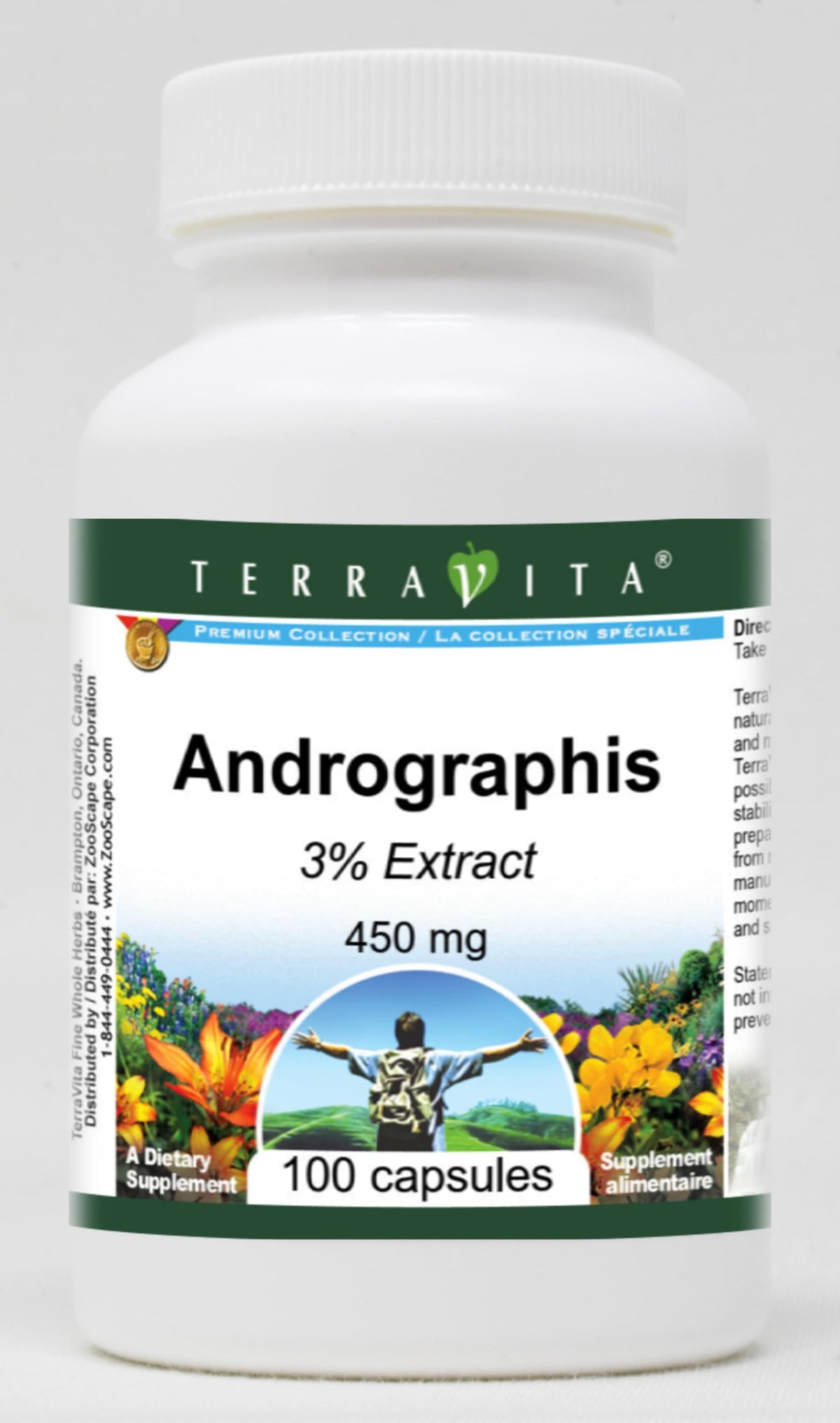 Terravita Andrographis 3% 450 mg - 100 Capsules