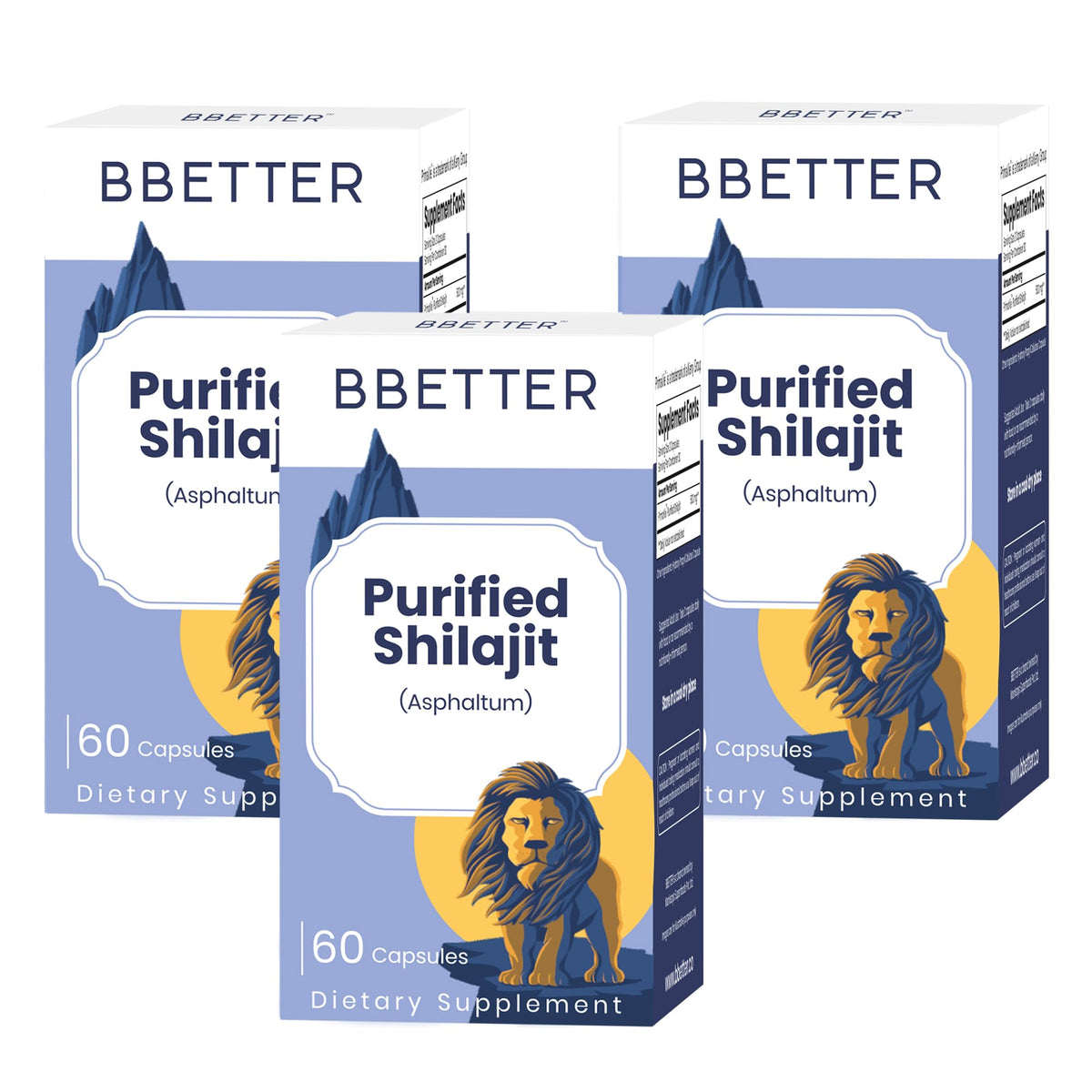 BBETTER Purified Shilajit 500mg Lab Tested Shilajeet for Stamina