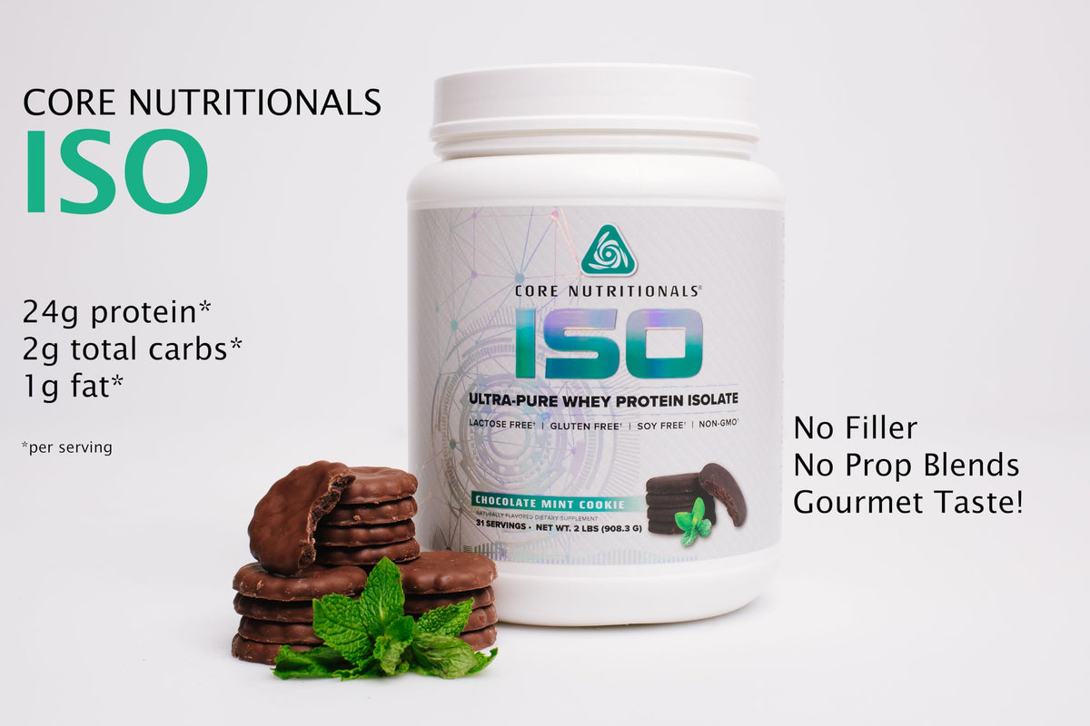 Core Nutritionals ISO Whey Protein Isolate Chocolate Mint - 2 lb - image 2