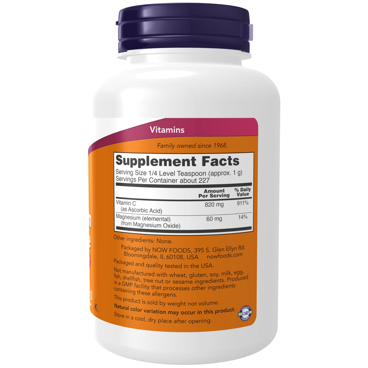 NOW Supplements Magnesium Ascorbate Powder - 8 oz - image 2