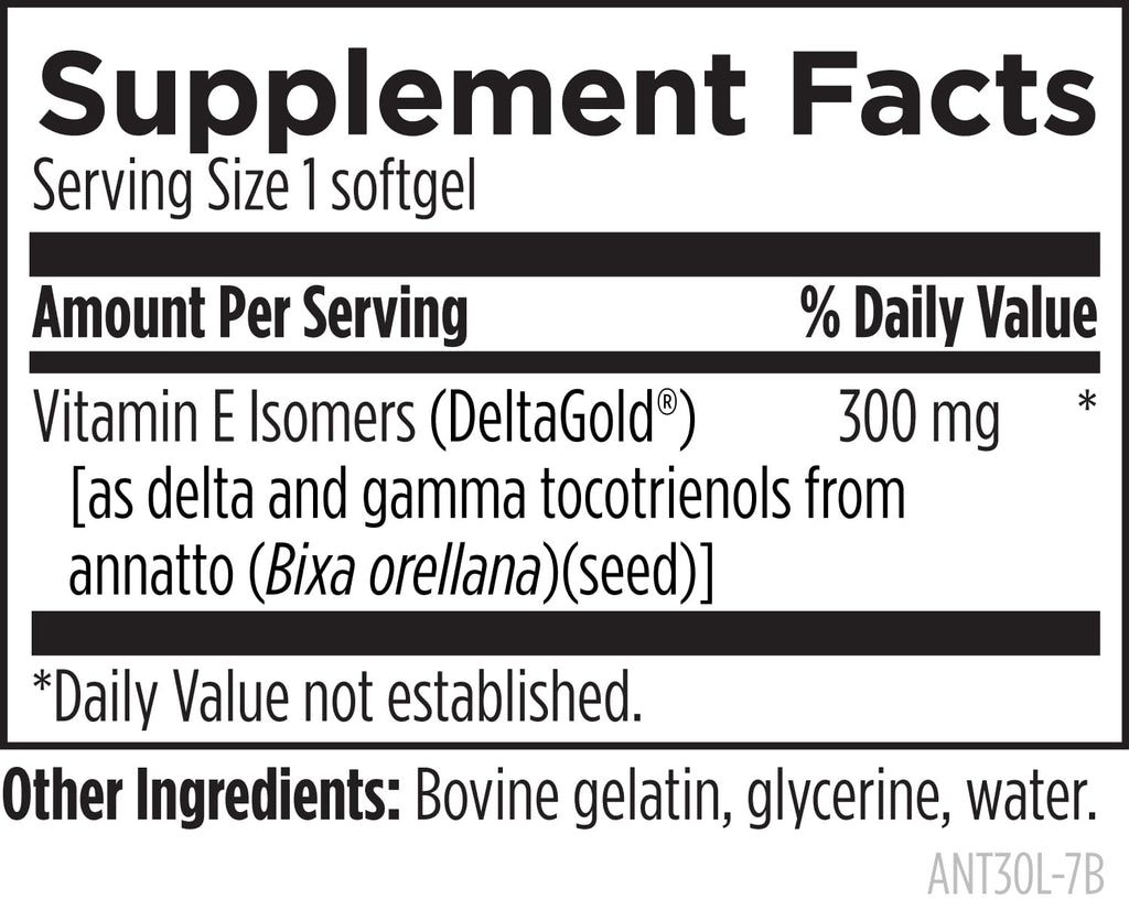Designs for Health Annatto-E 300mg Tocotrienols Vitamin E - 60 Softgels - image 5