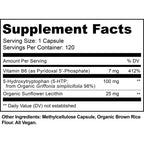 MoxyVites 5HTP 100mg Supplement with B6 - 120 Vegan Capsules - image 2