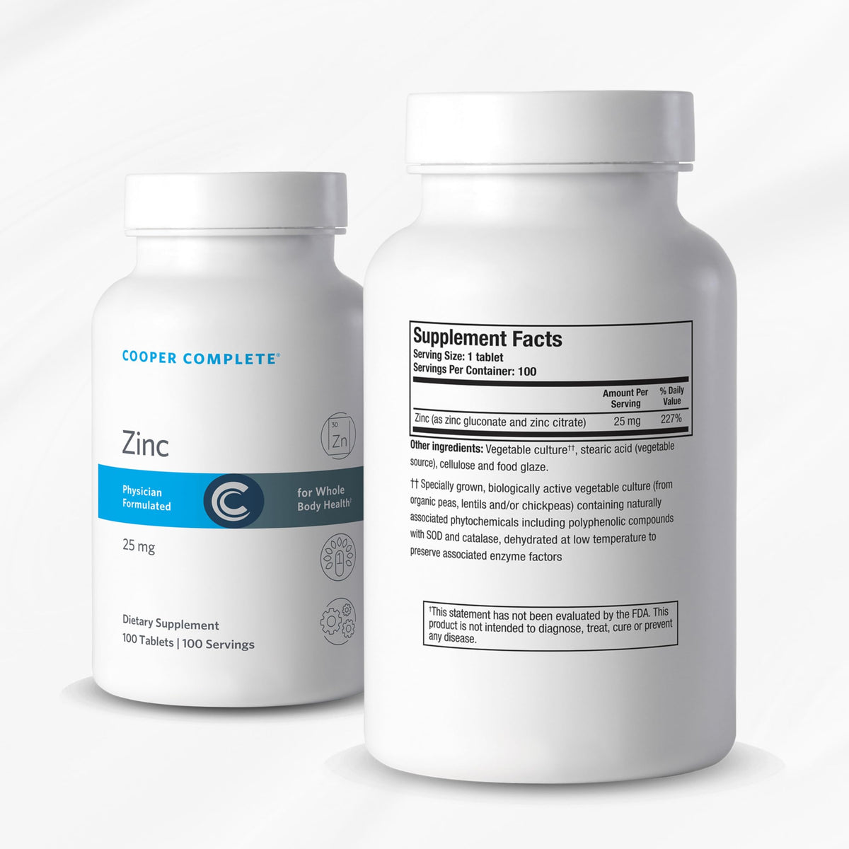 Cooper Complete Zinc 25 mg Immune Support - 100 Tablets - image 2