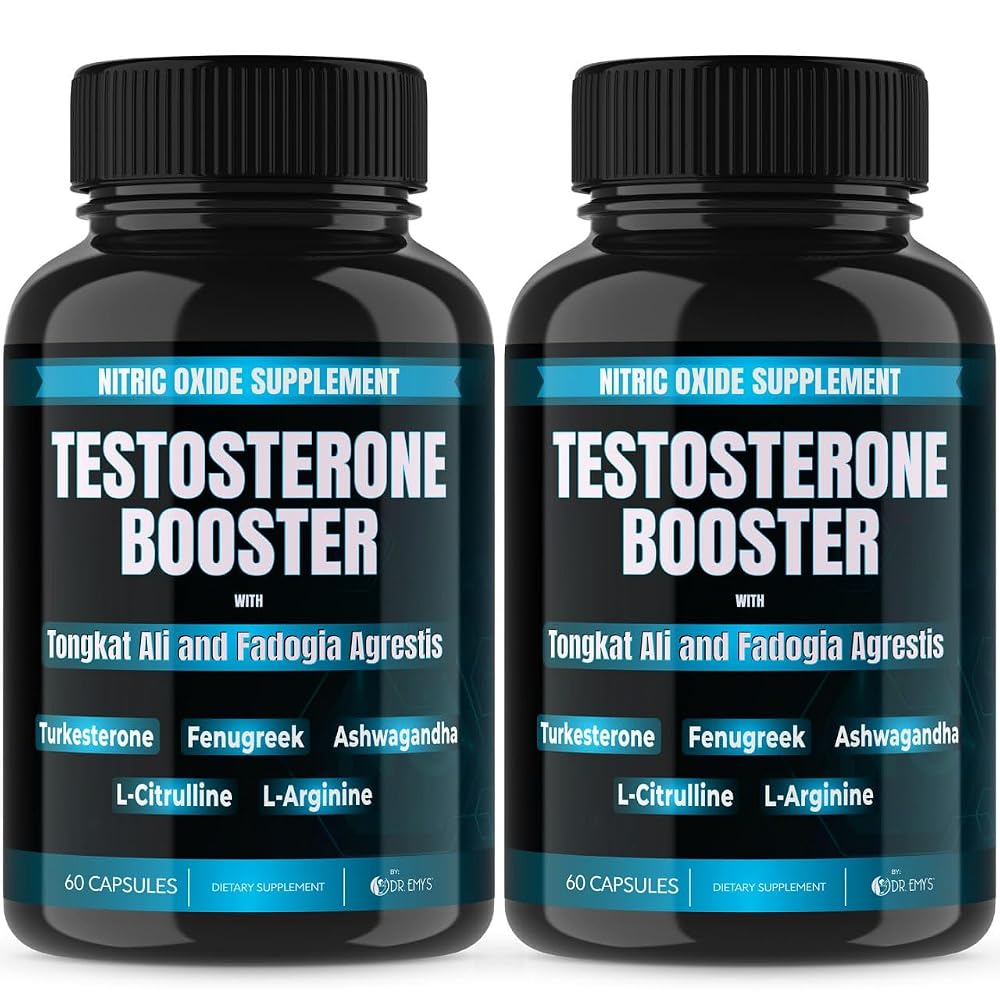 Dr. Emy's Testosterone Booster Tongkat Ali Nitric Oxide - 120 Capsules