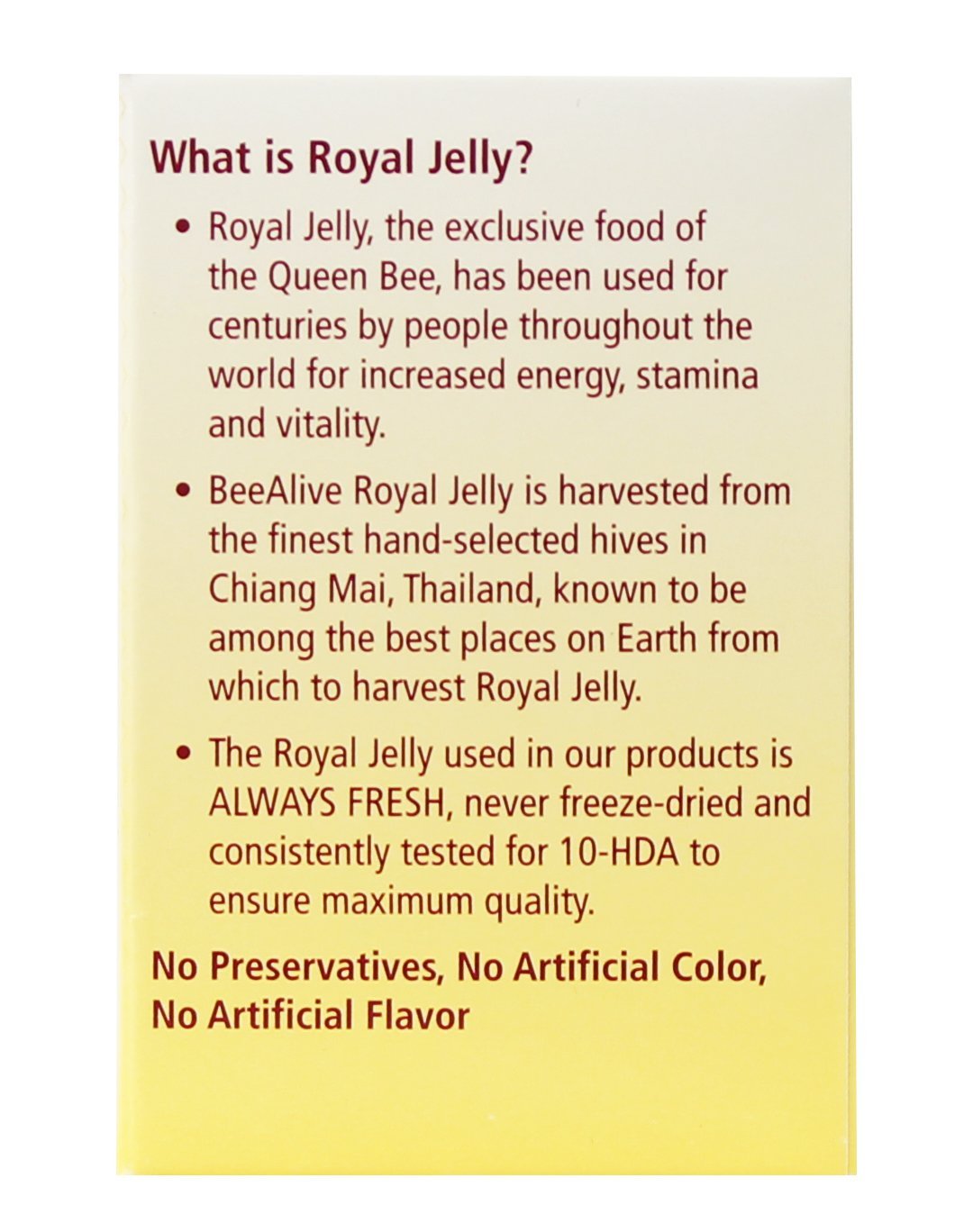 BeeAlive Royal Jelly Energy Formula