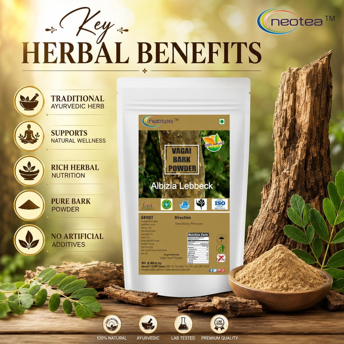 neotea Albizia Lebbeck Powder - 1kg - image 4
