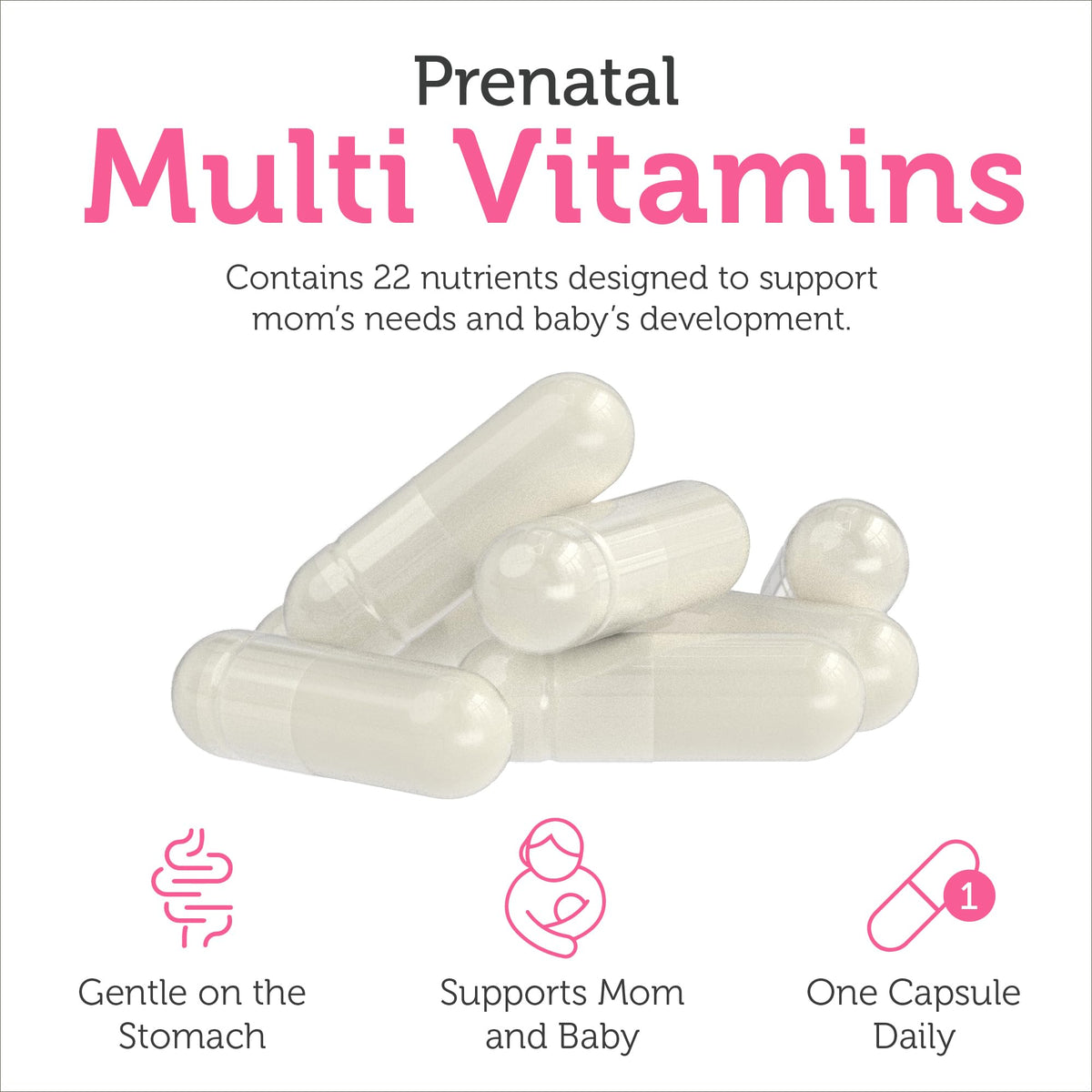 Zahler Total One Prenatal Vitamins - 120 Capsules - image 5