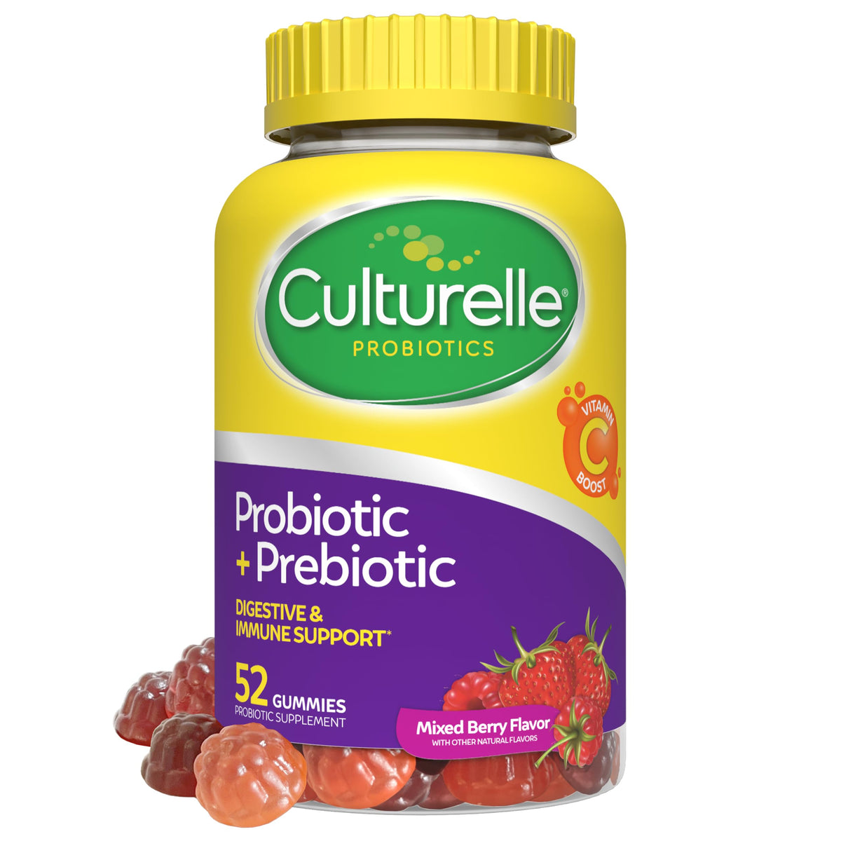 Culturelle Probiotic + Prebiotic Gummies for Women & Men - 52 Gummies
