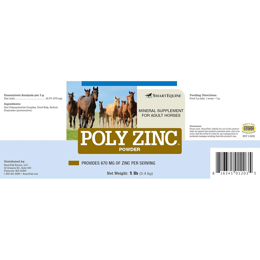 SMARTPAK SmartEquine Poly Zinc Powder for Horses - 1 lb - image 2