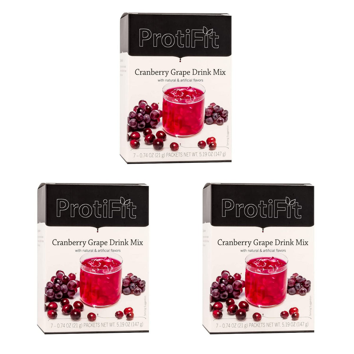 ProtiFit High Protein Cranberry Grape Fruit Drink - 3 Pack