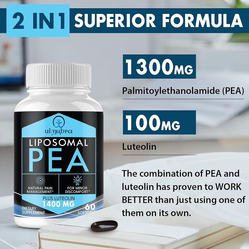 Ulmubra Liposomal Palmitoylethanolamide 1300 MG Plus Luteolin 100MG