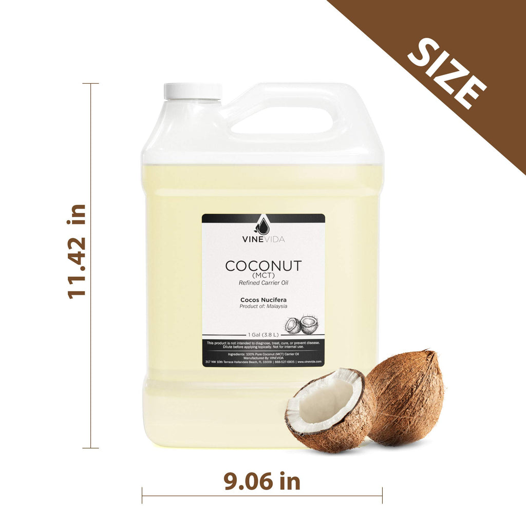 VINEVIDA MCT Coconut Carrier Oil 4 oz - Undiluted MCT Coconut Oil 4
