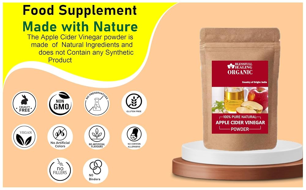 Blessfull Healing Organic Apple Cider Vinegar Powder - 100g - image 4