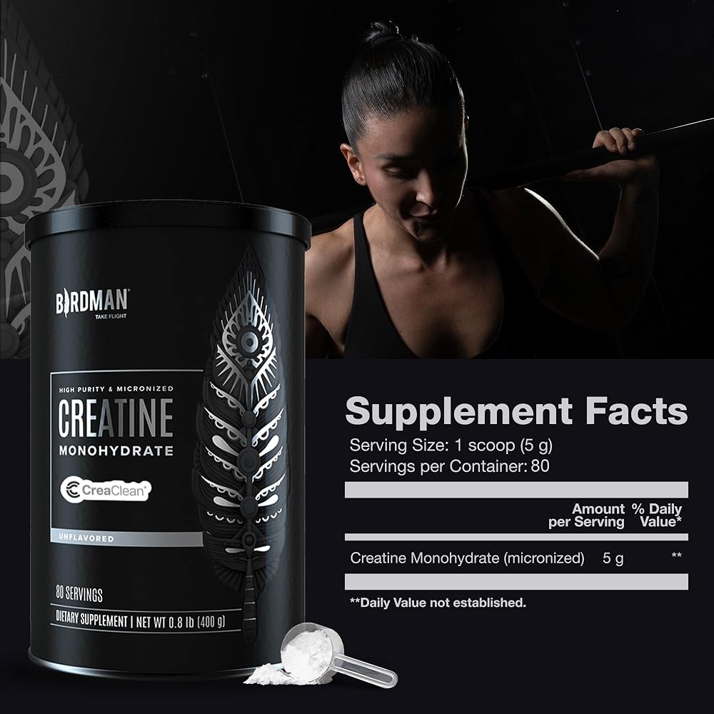 BIRDMAN Micronized Creatine Monohydrate Powder - 80 Servings - image 5