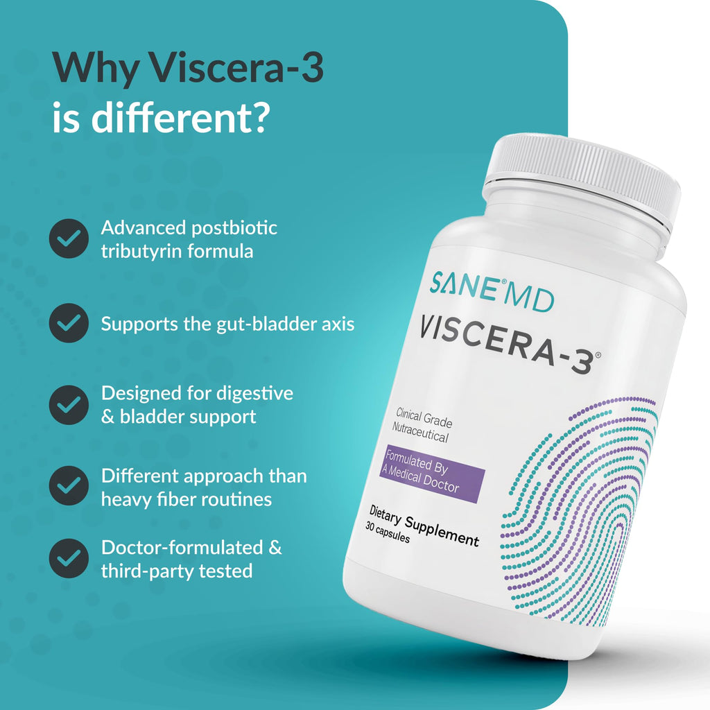 SANE MD Viscera-3 Gut Health Supplement - 30 Capsules - image 3