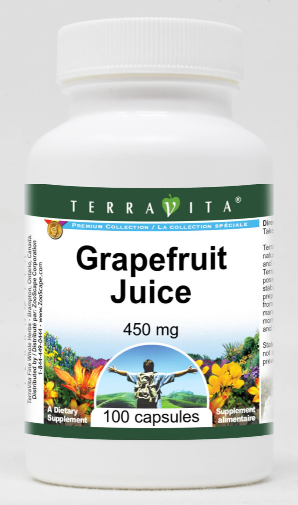 Terravita Grapefruit Juice 450 mg - 100 Capsules