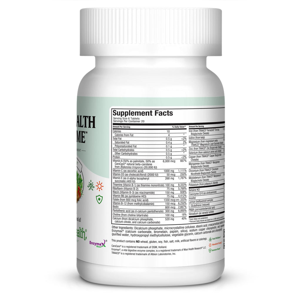 Maxi Health Supreme - High Potency Multivitamin & Mineral Supplement