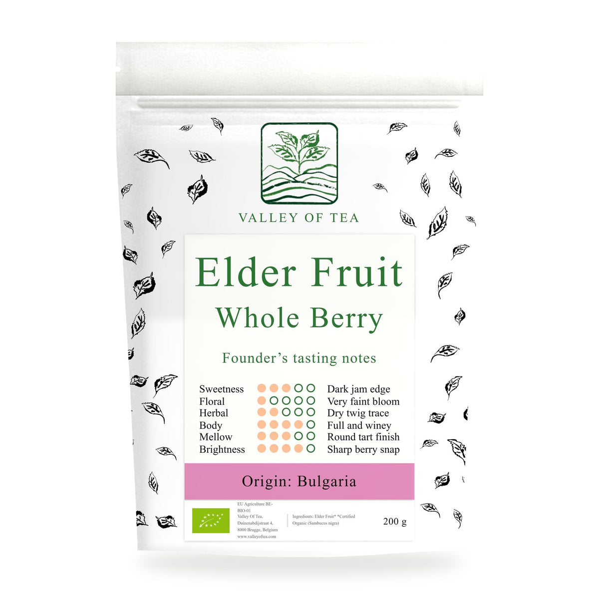 Valley of Tea Elder Fruit Dried Whole Berries - 200g - image 3