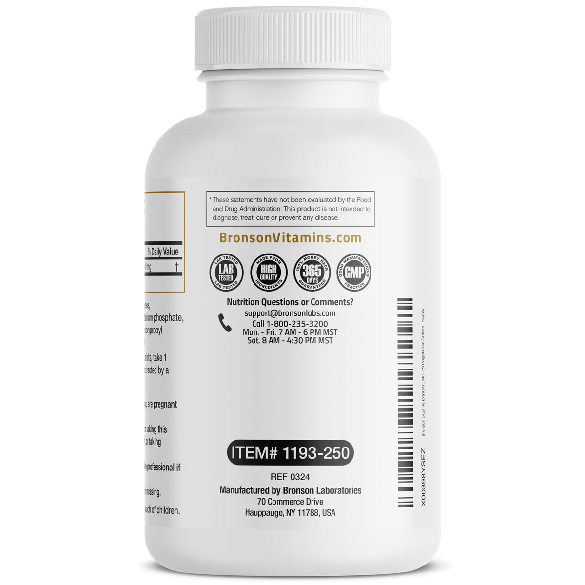 Bronson L-Lysine Extra Strength 1000 mg