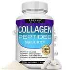 Toplux Multi Collagen Peptides Pills 1800 Mg Complex - Type I