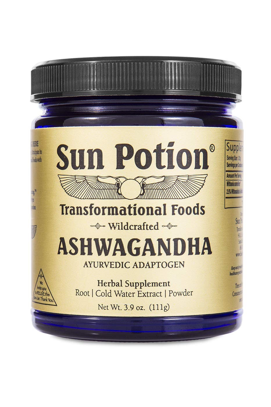 Sun Potion Ashwagandha Root Extract Powder - 111g